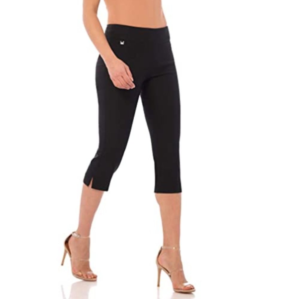 Rekucci Women's Pull-On Capris w/ Tummy Control - Size 2
